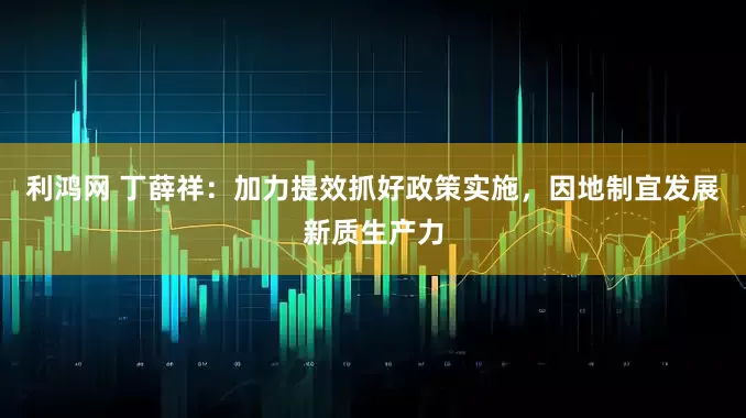 利鸿网 丁薛祥：加力提效抓好政策实施，因地制宜发展新质生产力
