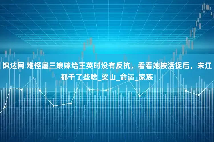 锦达网 难怪扈三娘嫁给王英时没有反抗，看看她被活捉后，宋江都干了些啥_梁山_命运_家族