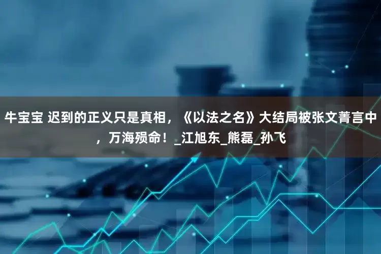 牛宝宝 迟到的正义只是真相，《以法之名》大结局被张文菁言中，万海殒命！_江旭东_熊磊_孙飞