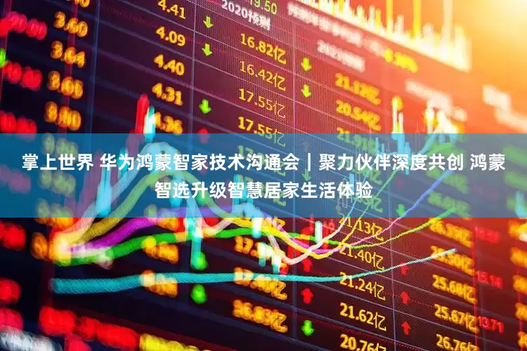 掌上世界 华为鸿蒙智家技术沟通会｜聚力伙伴深度共创 鸿蒙智选升级智慧居家生活体验
